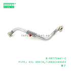8-98172661-0 Turbocharger Oil Drain Pipe 8981726610 For ISUZU FRR FTR