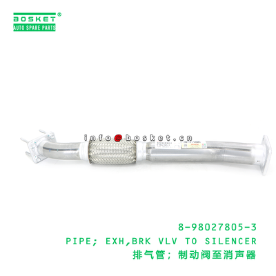 ISUZU 8980278053 Exhaust Pipe with Brake Valve and Silencer for ISUZU Trucks