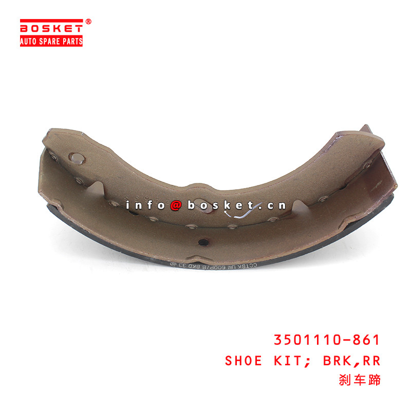 3501110-861 Rear Brake Shoe Kit For ISUZU NKR77 P600 3501110-861