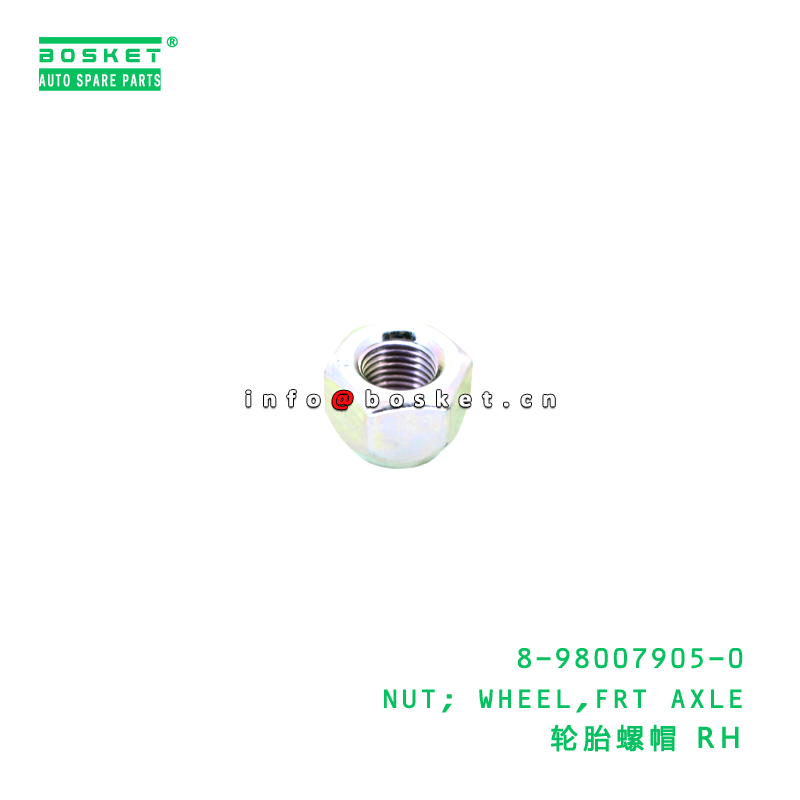 8-98007905-0 NUT; WHEEL,FRT AXLE suitable for ISUZU NKR55 FRT RR 4JB1 8980079050